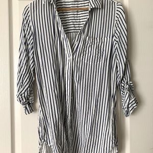 Women’s long sleeves striped tunic